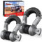 Nilight 2 Pack 3/4 D-Ring Shackle with 7/8 Screw Pin 41,887lbs Break Strength, Heavy Duty Off Road Recovery Shackle with Isolators Washers for Use with Tow Strap, Winch, Off-Road Jeep Truck Vehicle
