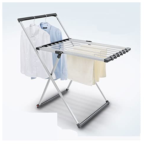 NAMUlA Kleiderständer zum Aufhängen und Trocknen von Kleidung, zusammenklappbarer Wäscheständer aus Aluminium, Wäscheständer im X-Rahmen-Design Fashionable