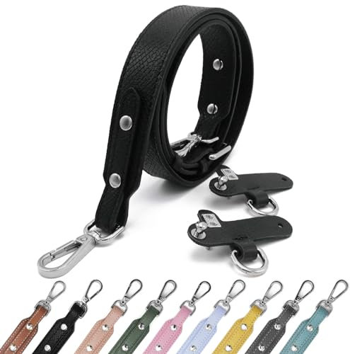 Pelle PU P Ledertaschenriemen Taschengurte für Kleine Taschen Leder Schulterriemen Tragegurte Tragegurt für Longchamp Goldener Hardware Bag Strap schwarz