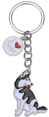 WEWAYSMILE Welpe Schlüsselanhänger, Hunde Schlüsselanhänger, Niedlicher Welpe-Schlüsselanhänger, Für Dekor Auto Schlüsselanhänger Tag Personalisierte Geschenk, Länge: 4.02 Zoll/10.2 cm