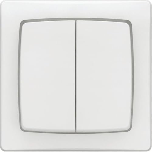 Transformeur double Appareillage Saillie complet blanc