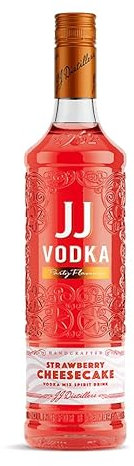 J.J Whitley Strawberry Cheesecake Flavoured Vodka | 70cl | 35% ABV (Strawberry Cheesecake, 70cl)