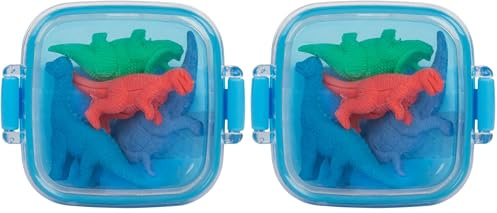 Idena 20111 - Radierer in Box, 4 Dinosaurier (Packung mit 2)