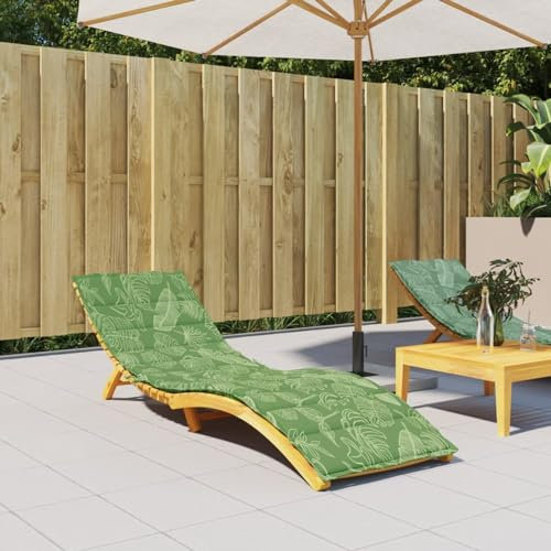 Cuscino per sedia a sdraio da esterno con motivo a foglie Oxford con cuscino per panca da giardino divano elegante arredamento per patio e bordo piscina