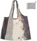 FenFang Einkaufstasche Faltbar Groß, Einkaufsbeutel Stoff Wiederverwendbare, Mehrwegtasche Umweltfreundlich Faltbare Tasche Leichte Schnelltrocknend für Einkauf Reise Ausflug (Grauer Baum)