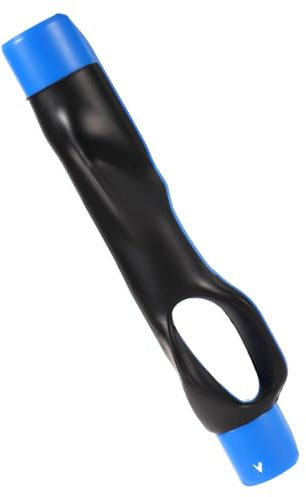 lasuroa Golf Swing Trainer, 6in Long Black & Blue Golf Practice Grip Training Aid Portable Anti-Slip Golf Swing Aid Golf Wrist Trainer for Correct Hand Position & Grasp Practice with Club