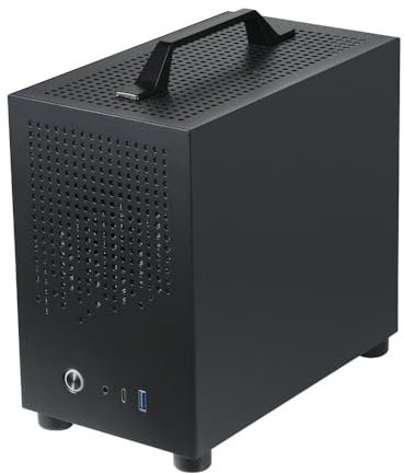 Sreuyong Micro-ITX Case PC Case SKTC A17 SGCC Computer Case Support Micro-ITX Mini PC Black