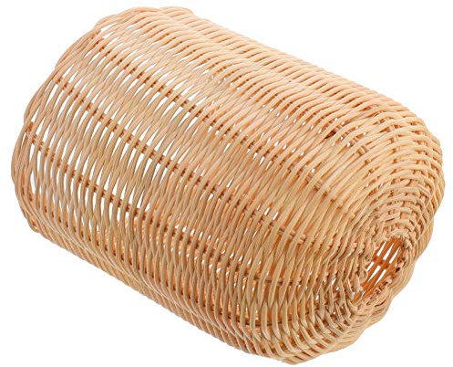 FONDOTIN Rattan Gaskanister Abdeckung Schutz Für Camping Gaskartuschen Stoßfest Handgeflochten Kleine Gasflaschenschutzhülle Für Outdoor Picknick Grillen
