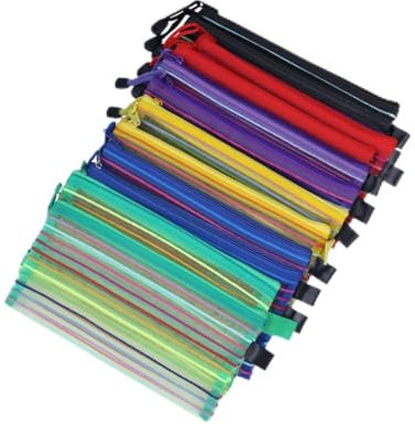 jojofuny 12stücke Teiliges PVC Stiftetui Mit Reißverschluss Leichte Langlebige Stiftemappe Schule Büro Und Vielseitige Aufbewahrung Für Kosmetik Und