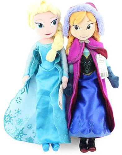 Bankeep 2 Stück Plüschtiere Prinzessin Mädchen Spielzeug Puppe Mädchen Geburtstagsgeschenke Mädchen Plüschpuppe (40 cm, Anna und ELSA)
