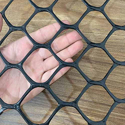 Filet de balcon de jardin pour chats/chiens, garde-corps de sécurité pour bébé, treillis en plastique noir/gris pour plantes grimpantes, 0,8 x 15 m, durable et polyvalent