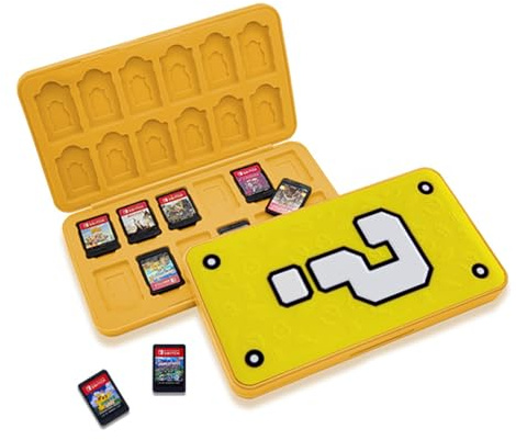 doepeBAE Switch Spielkarten-Etui – wasserdichte Aufbewahrungsbox für 24 Spiele & 24 TF-Karten, Robuster Verschluss, Reisefreundliche Silikon-Hülle mit Sortierfunktion, Kompakt & Tragbar (24D)
