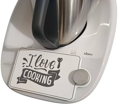 Generico 3DPRINTOK - Cornice Protettiva Bimby TM6 – Protegge Il Display + Design ‘I Love Cooking’ – Installazione Rapida Senza Colla