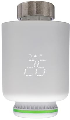 PNI CT24 Thermostatkopf für Heizkörper, Tuya Smart Mobile Anwendung, Weiß