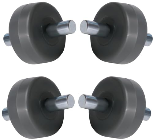 InYoHui 4x Staubsauger Vorderräder für Shark & Miele, Ersatz | Ersatzräder für Shark Navigator NV350/352/355/356E/500/501 & Miele Triflex HX1/HX2.18mm Achse,13x7mm.Bodenschonend & robust.