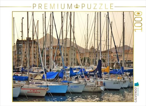 CALVENDO Puzzle Palermo, Altstadt und Jachthafen | 1000 Teile Lege-Größe 64 x 48 cm Foto-Puzzle für glückliche Stunden