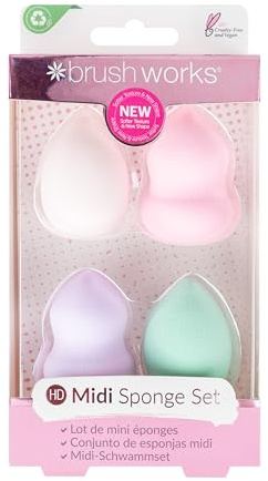 Brushworks HD Midi Blender Sponge Set