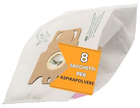 8 Sacchetti Aspirapolvere Miele Compatibili - Sacchetti per Aspirapolvere Miele - Sacchetti TNT con Filtrazione Avanzata ME3 TNT