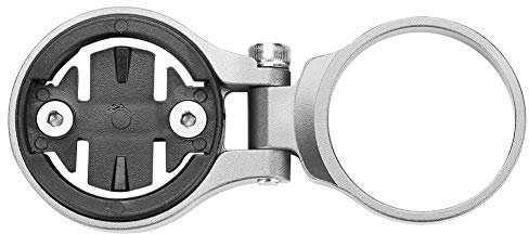 Fahrradcomputerhalterung - Aluminiumlegierung Radfahren Kilometerzähler-Erweiterungshalterung, Fahrradcomputerhalter (Farbe : Silver-for Garmin)