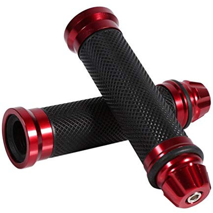 Puño Moto Universal, Empuñadura de manillar de motocicleta para manillar de 7/8 22mm, Agarraderas para Moto Aluminio CNC Antideslizantes Motocicletas Perillas Motocross para Moto Bici (7)