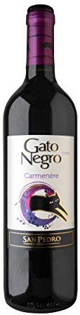 Gato Negro Carmenère Vino Tinto - Chile - Pack de 3 Bot. 75 cl