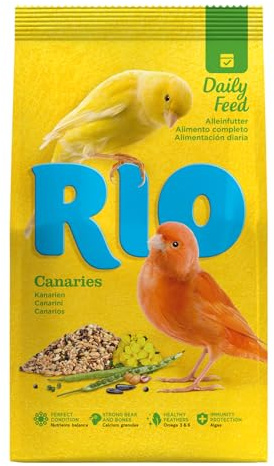 RIO Canarios | 500 g | Alimento Completo para Canarios | con Semillas y Cereales saludables
