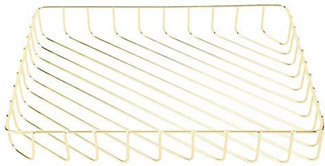 Drahtkörbe zum Organisieren, kleiner goldener Aufbewahrungskorb Organizer für die Küche Badezimmer Büro Speisekammer, 12,5 x 9,4 x 1,8 Zoll