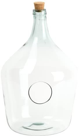 Esschert Design Bouteille de Terrarium Ouverte Transparente 15 l