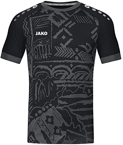 JAKO Herren Trikot Tropicana (Kurzarm), Schwarz/Anthrazit, M