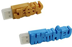3DKOUPE - Clé USB Personnalisée - 32 go - USB 3.0 - Personnalisable avec Texte - 18 Couleurs au Choix - Conçu et fabriqué en Europe