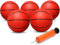 Dilabnda Mini Hoop Basketball für Kinder, 16cm Gummi Ersatz Basketbälle Strandball Kleine Hüpfbälle Bälle für Mädchen Jungen, Soft Ball für aufblasbaren Pool Basketball (4er-Pack)
