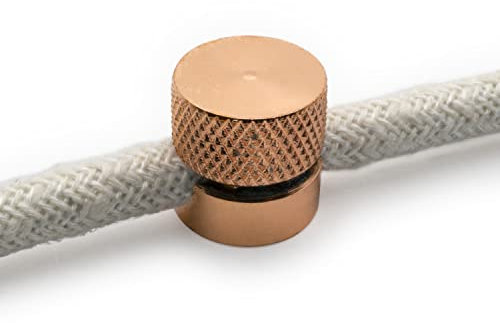 AMARCORDS - 10 Aluminium Deckenpins mit sichtbarer Kabelanpassung. Deckenbefestigung für Lampen und Aufhängungen. Farbe KUPFER