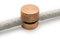 AMARCORDS - 10 Aluminium Deckenpins mit sichtbarer Kabelanpassung. Deckenbefestigung für Lampen und Aufhängungen. Farbe KUPFER