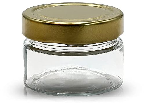 Apoidea – Honiggläser 160g mit DEEP Twistoff Deckel in Gold 120 Stück/Honiggläser 160g mit Deckel/Honigglas und Einweckglas Deepglas/Hochwertige Honig Gläser für Ihren eigenen Honig