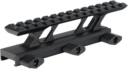 WINFREE Picatinny Riser 2,8 cm Schienenerhöhung, freitragender Design, Daumen-Spannung, Schwarz