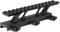 WINFREE Picatinny Riser 2,8 cm Schienenerhöhung, freitragender Design, Daumen-Spannung, Schwarz
