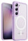 JETech Cover Magnetica per Samsung Galaxy S23 5G 6,1 Pollici, Compatibile con MagSafe, Traslucida Opaca Retro Antiurto Cellulare Custodia (Lilla)