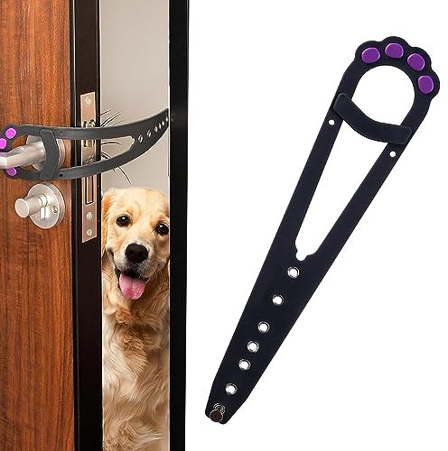 Cat Door Latch Holder Universal Door Strap Pets Alternative Door Locks Adjustable Pet Door Latch Interior for Letting Cats In Keeping Dog Out