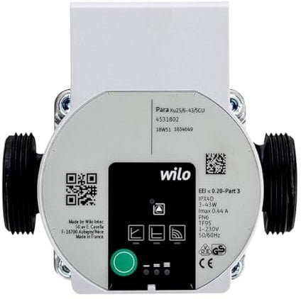 Fußbodenheizungspumpe für Wilo 130 mm Höhe IPX4D 10-75 W