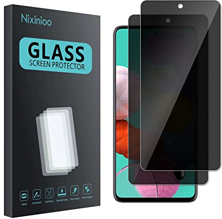 [2 Stück] Sichtschutz Schutzfolie für Samsung Galaxy A51/A52/A53, Anti-Spy Schutzglas, Sichtschutzfolie, [Anti-Spion] [9H Härte ] [Bläschenfrei] [Kratzfest]