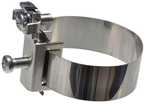XMediasat 3 Stück - Erdungsschelle, 8-120 mm rostfreier Stahl (V2A), Silber, Erdungsrohrschelle, Erdungsklemme, Hardwareklemme, VDE 0100 und 0190, für Stahl- und Kupferrohre 25 - 120 mm Ø