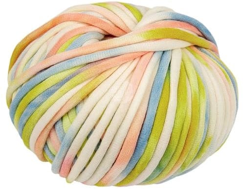 LANA GROSSA Gelato | Weiches, gefülltes Baumwoll-Schlauchbändchen mit buntem Sprenkeldruck | Handstrickgarn aus 52% Baumwolle & 48% Polyamid | 100g Wolle zum Stricken & Häkeln | 80m Garn FB 5