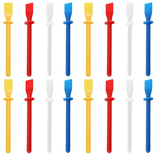 16PCS 11.5cm Color Plastic Glue Spreader, PVA Glue Spreader Spatula Sticks, Glue Spreader Set, Adhesive Glue Sticks For Art Craft