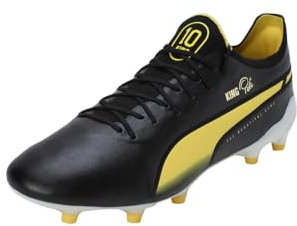 PUMA King Ultimate FG/AG Volume Up schwarzweissgelbgold, 44 Unisex