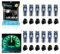 Alopee Lot de 12 Ampoule T5 Led Vert avec Douille 12V 20Lumens 3SMD 3030 - Auto Ampoule Tableau de Bord, Compatible W1.2W 2721 2723 74 37 286 PC74 PC37