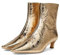 Michael Kors Stivaletti Cosmo Kitten da donna alla moda, Oro chiaro, 35 EU