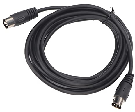 LOCADENCE 6 Poliges DIN Kabel, 6 Polig auf 6 Polig, Stecker auf Stecker, Adapter, Audio Buchse, Verbindungskabel für Computer Peripheriegeräte, Programmierer, Digitale Geräte