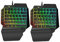 Uonlytech 1pièce Clavier Mécanique à Main Gauche Compact avec Rétroéclairage Clavier De Jeu Ergonomique pour Pc pour Maison