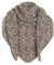 KNIT FACTORY - Dreiecksschal Josh - Damen Strickschal mit Wolle - Umschlagtuch für den Herbst und Winter - Winterschal - Dreieckstuch - XXL Schal - 200x70 cm - Marron/Iced Clay