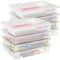 Lifewit 8 Pack 5L Aufbewahrungsbox mit Deckel, Plastikbox mit Clip-Verschlüsse, Dokumentenbox A4, Transparent Organizer, Mehrzweck-boxen für Bastelarbeiten, Papier, Künstlerbedarf, Bauklötze, Werkzeug